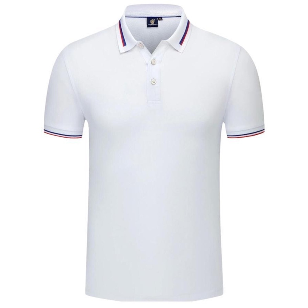 Men's Polo Shirt Sports Tee Cotton Jersey Plain T-Shirt